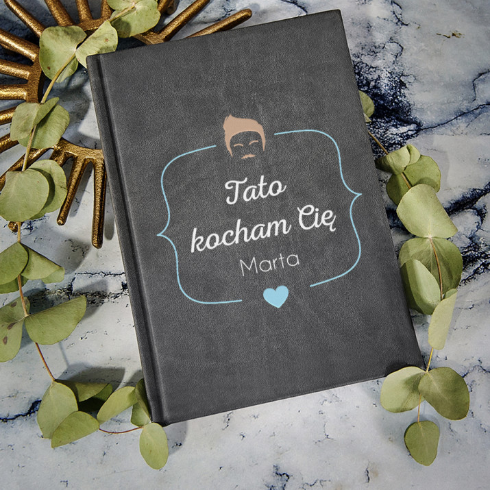 Kocham Tatę - notatnik A5 z nadrukiem